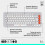 Logitech Teclado Logitech 920-013069 Branco MOUSE 6