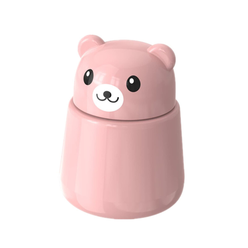 Pill Grinder BearShaped Portable Pink Pill Pulverizer And Crusher Storage Box