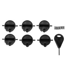 Surf Fin Plug For Surfboard Maintenance, G5 Box Fin Plug Plastic Cup Plug With Screw Key And Wrench Tool Kit, Durable Saltwater-Resistant Round Cup Fi