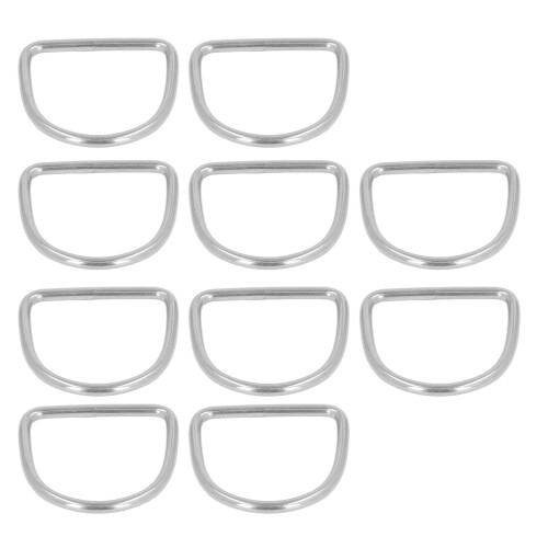 10 Stück D-Ring-Schnallen, halbrunde D-förmige