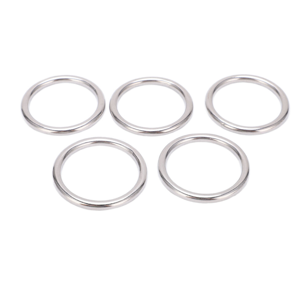Stainless Steel O Ring Heavy Duty, 304 Stainless Steel Anti Rust Multi Purpose Welded Metal Ring With Smooth Surface For Outdoor Dog Leash Yoga Hammoc 9463374727385