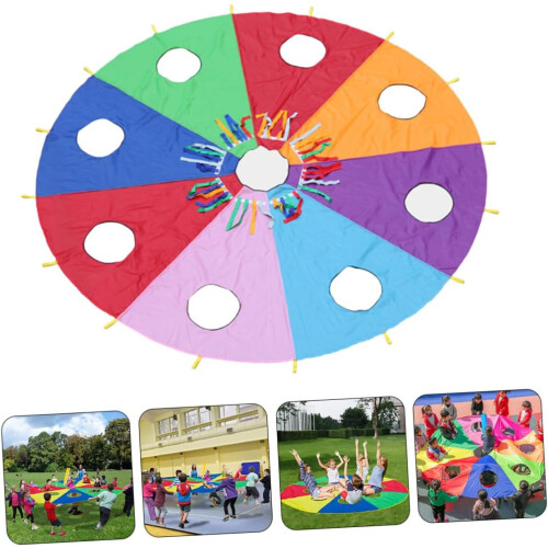 Rainbow Octagonal Umbrella Cooperative Mole Attack Game For HandEye Coordination Development, Reaction Capacity Trainer 1