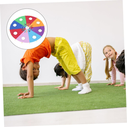 Rainbow Octagonal Umbrella Cooperative Mole Attack Game For HandEye Coordination Development, Reaction Capacity Trainer 2