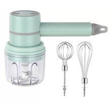 Adjustable Speeds Electric Hand Mixer with Glass Bowl Attachment, Cordless Design Portable Mixer Featuring Powerful Function and Food Grade Stainless