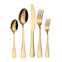 Teaspoon Set for Coffee and Tea, Stainless Steel Gold Plating Spoons with Elegant Design and Versatile Use, Mirror Polished Surface Rust Proof
