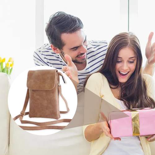 Τσάντα Crossbody για γυναίκες, Vintage καφέ τσάντες ώμου, τσάντα Crossbody, πορτοφόλι για 2