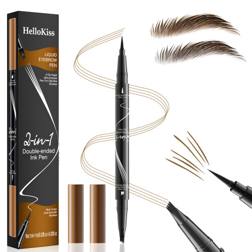 Στυλό Φρυδιών, Μολύβι Φρυδιών και Στυλό Eyeliner Μακράς Διάρκειας, Διπλής Άκρης,