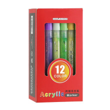Acrylmarker mit 12 Farben, Acrylstifte für Fotoalben, DIY-Scrapbooks, Keramik, Glas, Bastelarbeiten, Künstlerbedarf, Ostern und Weihnachten