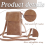 Τσάντα Crossbody για γυναίκες, Vintage καφέ τσάντες ώμου, τσάντα Crossbody, πορτοφόλι για 5