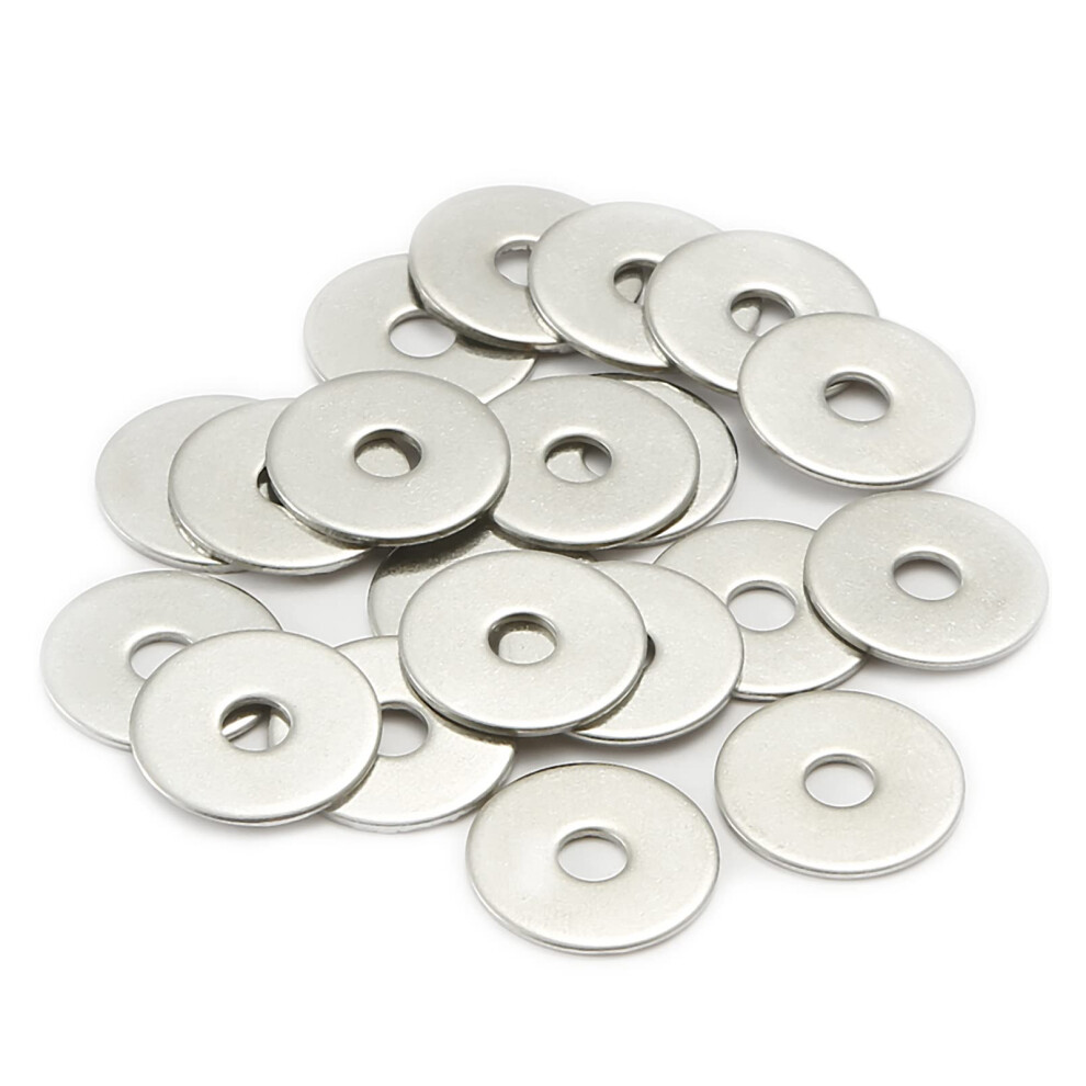 Flat Washer For Diy Projects, Stamping Blanks Stainless Steel M8x25mm Heavy Duty Hardware Spacer, Suitable For Indoor Outdoor Applications, Flat 9009791655964