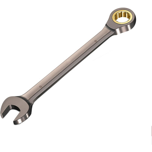 Two Headed Wrench Adjustable DualHead Ratchet Spanner 620mm 9mm Multifunctional Precision Engineered 2