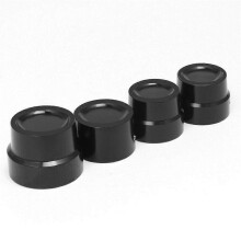Motorcycle Front Rear Axle Nut Covers, Axle Nut Cap Cover for Harley Sportster XL 883 1200 Dyna Softail Touring Models, Hard Anodized Finish Aluminum