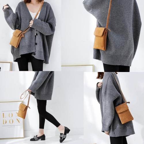Τσάντα Crossbody για γυναίκες, Vintage καφέ τσάντες ώμου, τσάντα Crossbody, πορτοφόλι για 1