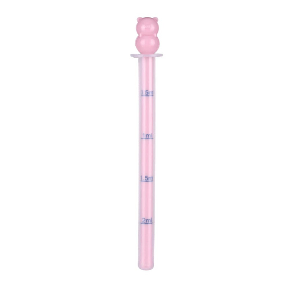 Baby Pill Dispenser Baby Medicine Dispenser Cartoon Liquid Medicine Syringe Feed for Toddler Newborn Random Color