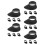 20Pcs Black Rubber Eye Shields for Binocular and Telescope Eyepieces 10