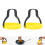 2 Pcs Silicone Egg Ring Set Yellow Non Stick Round Egg Shapers Heat Resistant 15