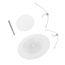 1Set Langlebiger Metall-Einbausatz Für Weiße Deckenspots Und Leuchten