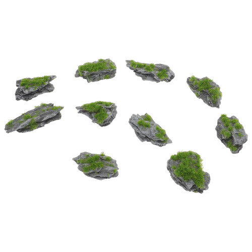 30Pcs Authentic Light Grey Faux Stone Mini Rockery for Model Scenery 2