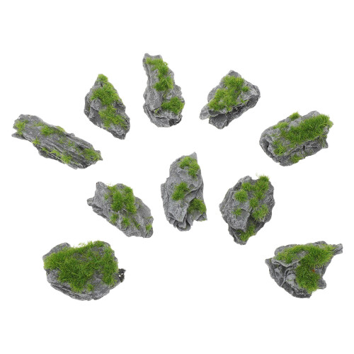 30Pcs Authentic Light Grey Faux Stone Mini Rockery for Model Scenery 1