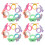72Stk Schmetterlingsringe PVC Ringe Party Spielspaß 3