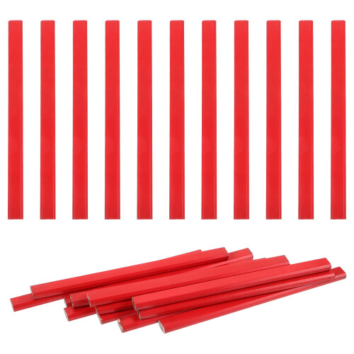 144Stk Robuste Bleistifte Rot Für Zeichnen Bau 1