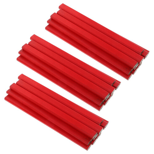144Stk Robuste Bleistifte Rot Für Zeichnen Bau 2