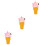 3Stk Lebensechte Eiscreme Deko Pink PVC Für Und Zuhause 7