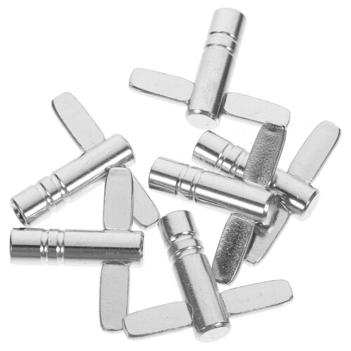 24Stk Trommel Regulierungsschlüssel Profi Drum Keys Silber
