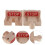 4Sets Holz Endstopper Puffer Für Kinderspielzeug Zugbahn 8