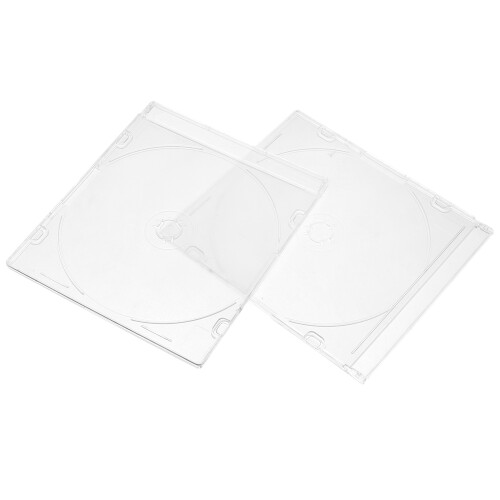 4Stk Portable Acryl Cd Dvd Cases Schutz Verstauen 2