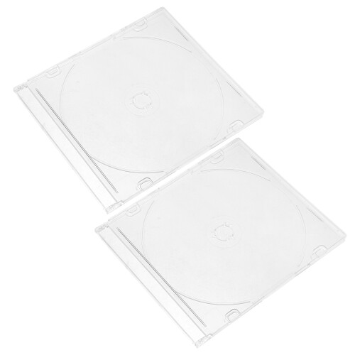 4Stk Portable Acryl Cd Dvd Cases Schutz Verstauen 1