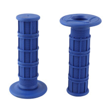 Universal 7/8 Motorcycle Handlebar Grips Blue Silicone Ergonomic Comfort Durable Rubber
