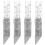 4Ensembles Pluviomètres Extérieurs Argent Rack Base Durable 6