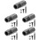 5Ensembles Pièces De Cric Cardan Acier Noir Compact Usage Polyvalent 7