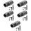 5Ensembles Pièces De Cric Cardan Acier Noir Compact Usage Polyvalent 8