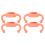 4Pièces Poignées Ergonomiques En Silicone Pour Rose 4