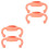 4Pièces Poignées Ergonomiques En Silicone Pour Rose 5