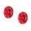 2Pièces Cache-Roue Aluminium Rouge Auto Facile Pose Protection Jante 5