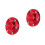 2Pièces Cache-Roue Aluminium Rouge Auto Facile Pose Protection Jante 9
