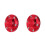2Pièces Cache-Roue Aluminium Rouge Auto Facile Pose Protection Jante 7