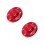 2Pièces Cache-Roue Aluminium Rouge Auto Facile Pose Protection Jante 6