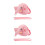 2Ensembles À Rose Avec Laisse Éléphant En Coton 4