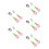 10Pièces Ensemble Fourchette Bébé Acier Silicone Motif 7