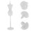 20Pièces Supports Robustes En Plastique Pour Mannequins 11
