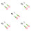 10Pièces Ensemble Fourchette Bébé Acier Silicone Motif 5