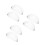 3Pièces Poids Dome Transparent Pour Patchwork Peinture 10