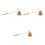 3Pièces Snuffer En Émail Coloré Manche Long Extincteur 8