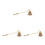 3Pièces Snuffer En Émail Coloré Manche Long Extincteur 6