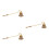 3Pièces Snuffer En Émail Coloré Manche Long Extincteur 5
