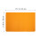 2Pièces Tapis Orange PU Antipoussière 10
